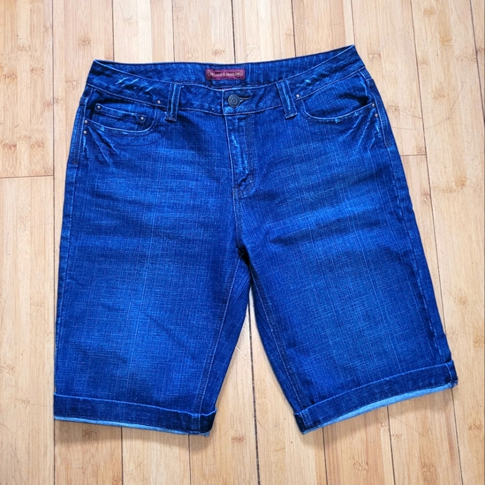 Hillard & Hanson Blue Jean Shorts